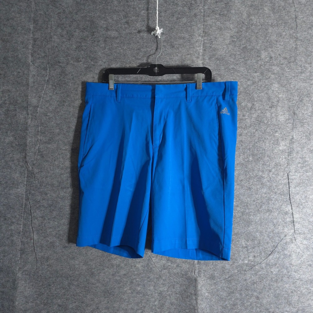 Adidas Golf Shorts‎ Mens Size 36 Blue 3 Stripe Back Athletic Performance Chino